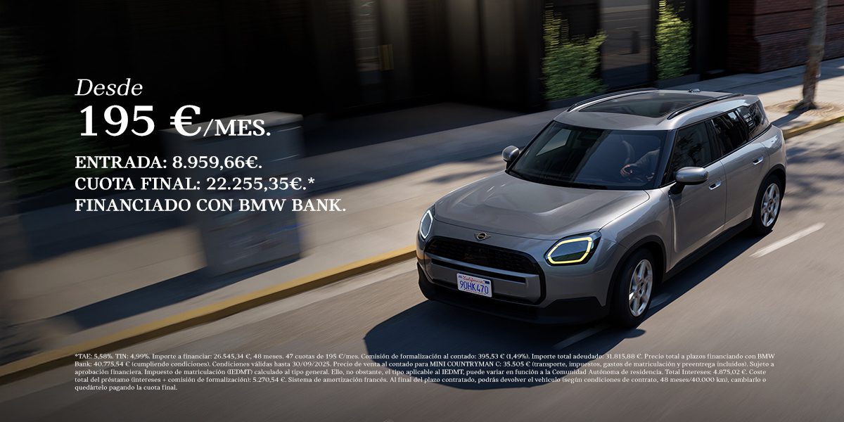 MINI Countryman desde 195€/mes*