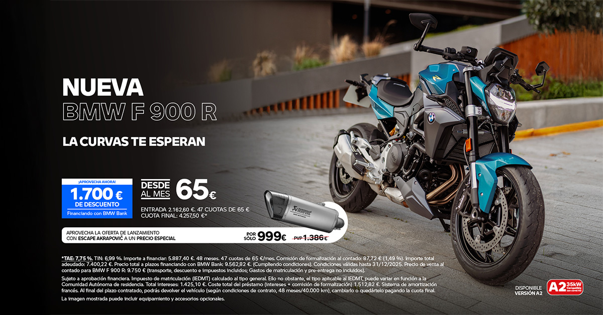 BMW F900R desde 65€ al mes